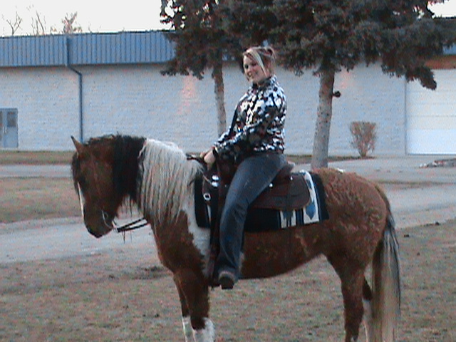 Alyssa Redvay on UB Miss Demeanor at the Idaho Horse Expo in Feb., 2009.